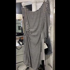 One shoulder midi dress